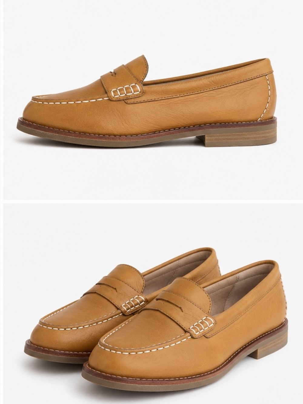 Sperry Tan Leather Penny Loafers